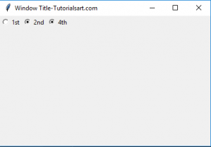 Tkinter Radio Button – Tutorials Art