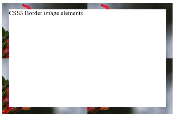 CSS border image elements