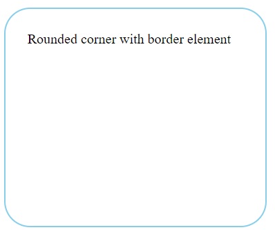 css3 css Rounded corner with border element