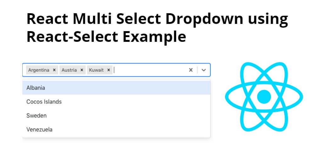 React Multi Select Dropdown Using React Select Example Tutorials Art